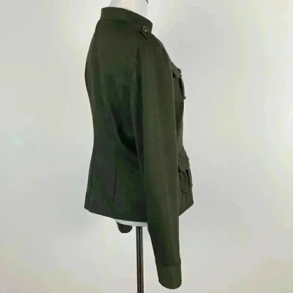 APT 9 blazer sz S army green military style jacket - Picture 5 of 10